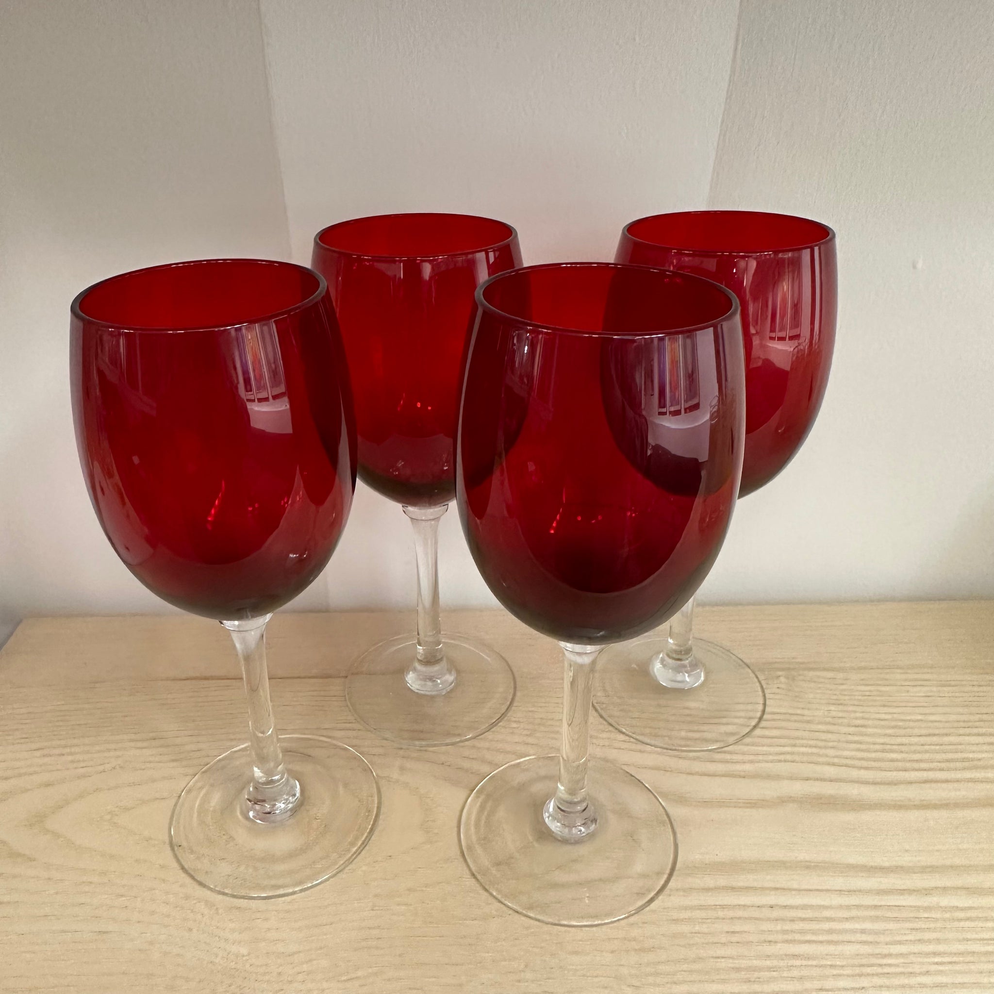 Red Wine Glasses | Set of 4