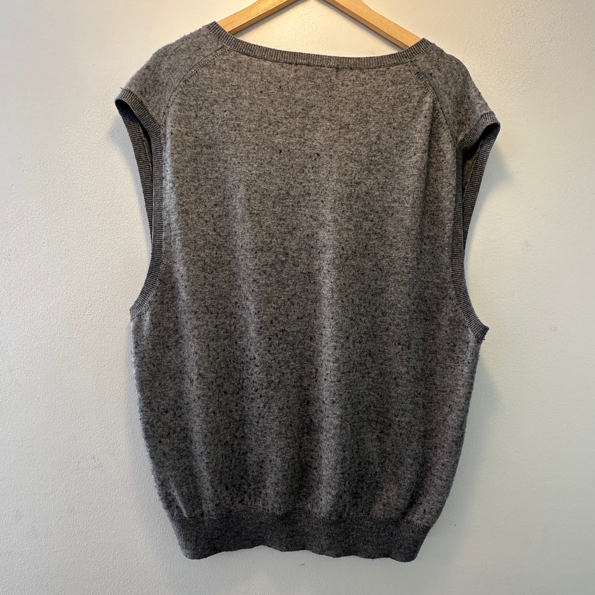 Grey Sweater Vest | 3XL