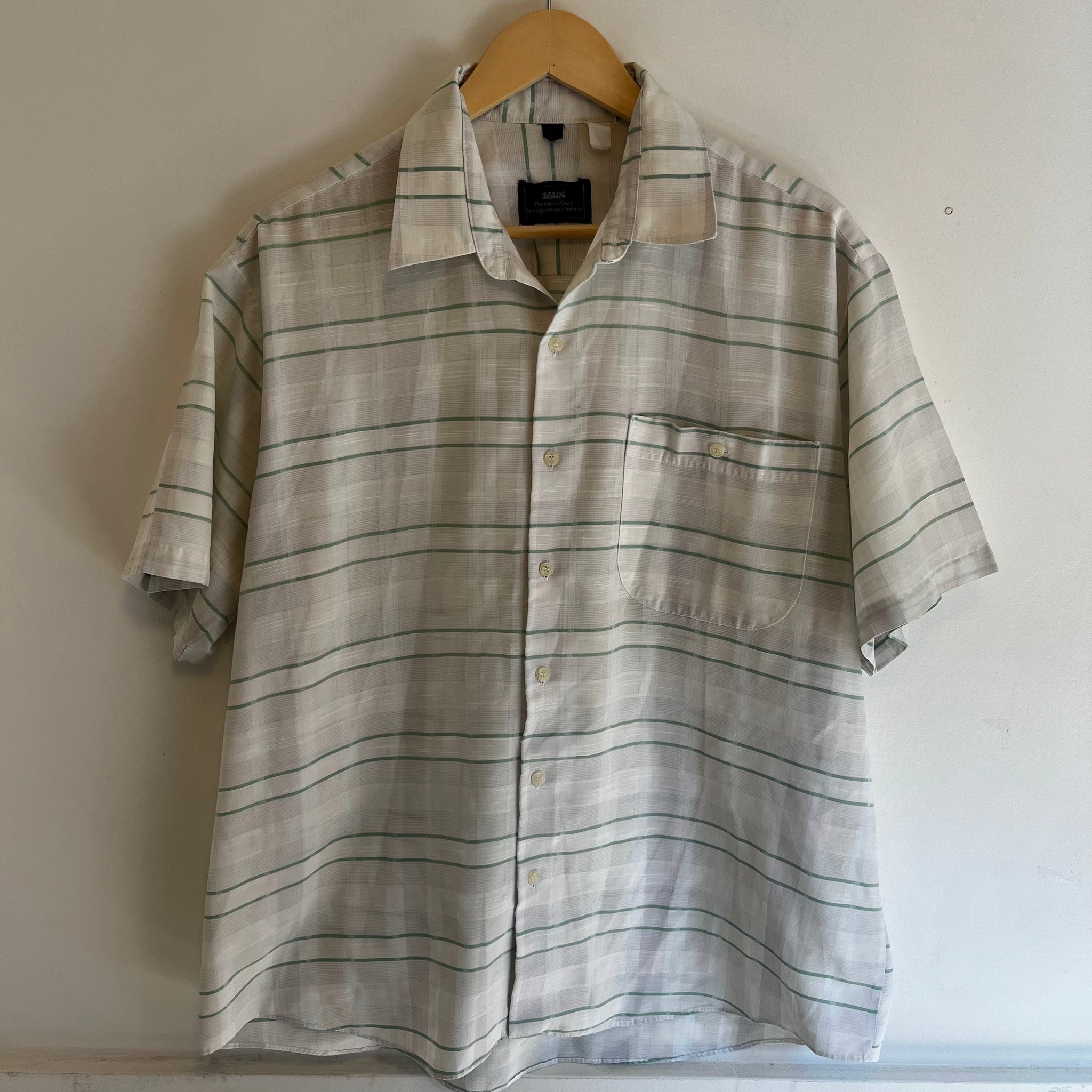 White Sears Button Up | XL