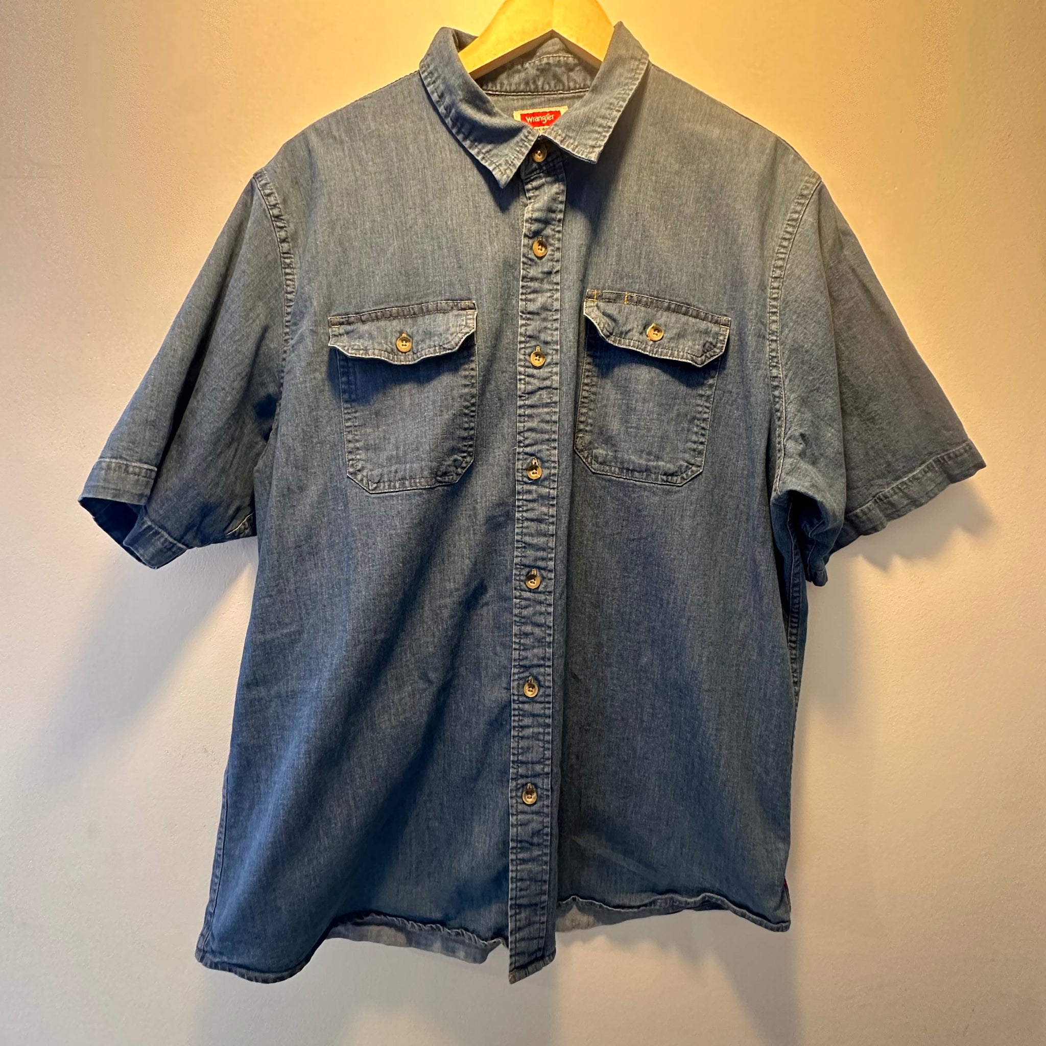 Denim Wrangler Button Up | XL