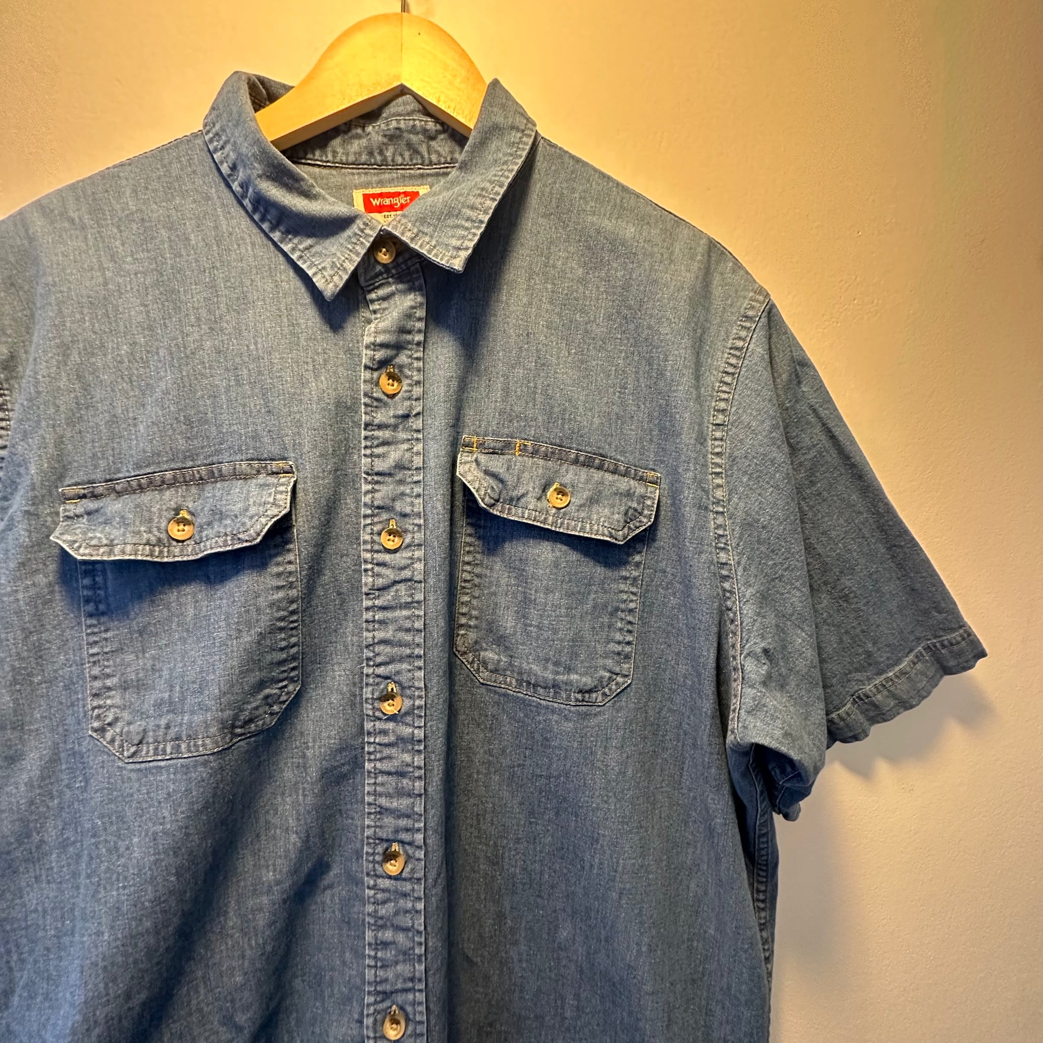 Denim Wrangler Button Up | XL