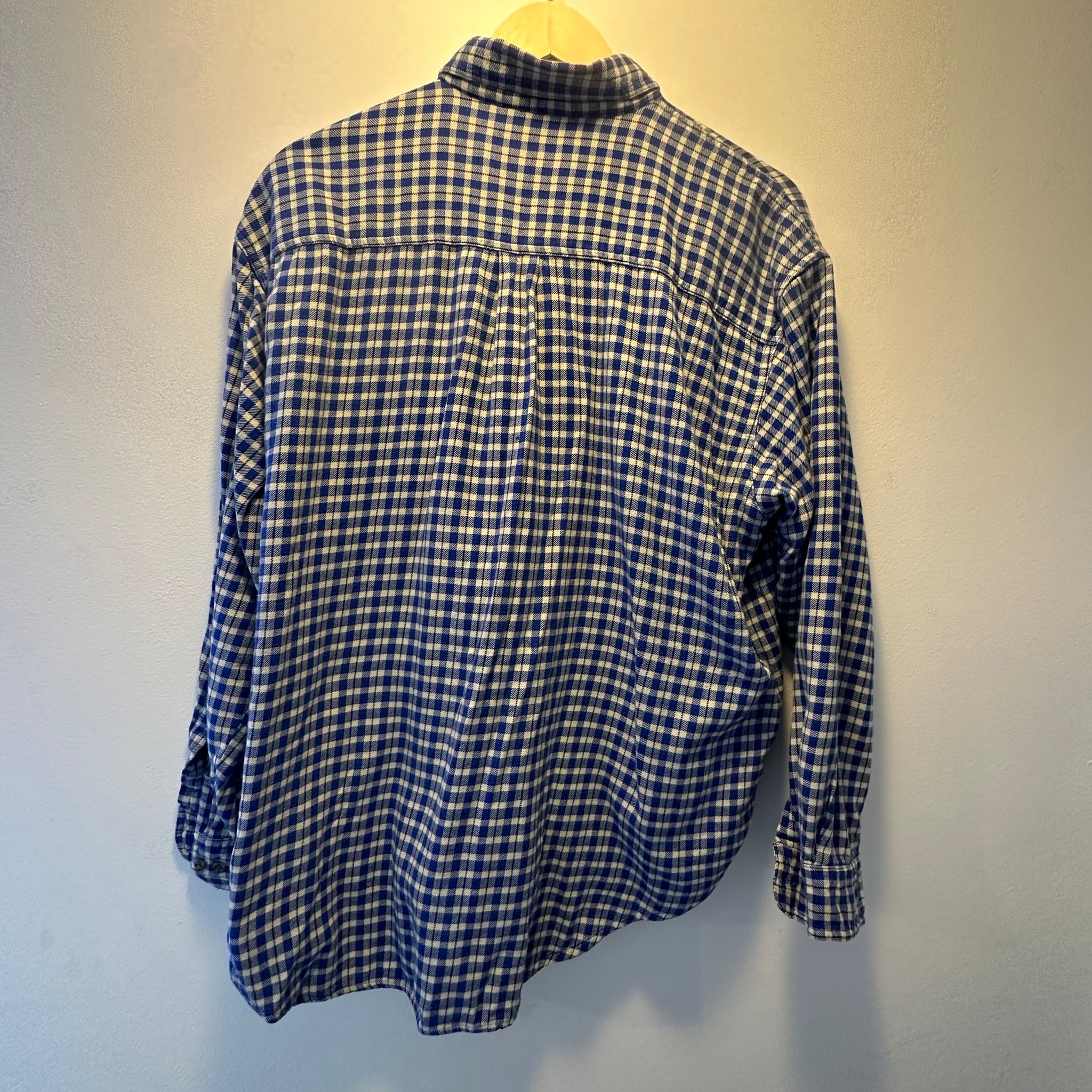 Blue Plaid Button Up | XL