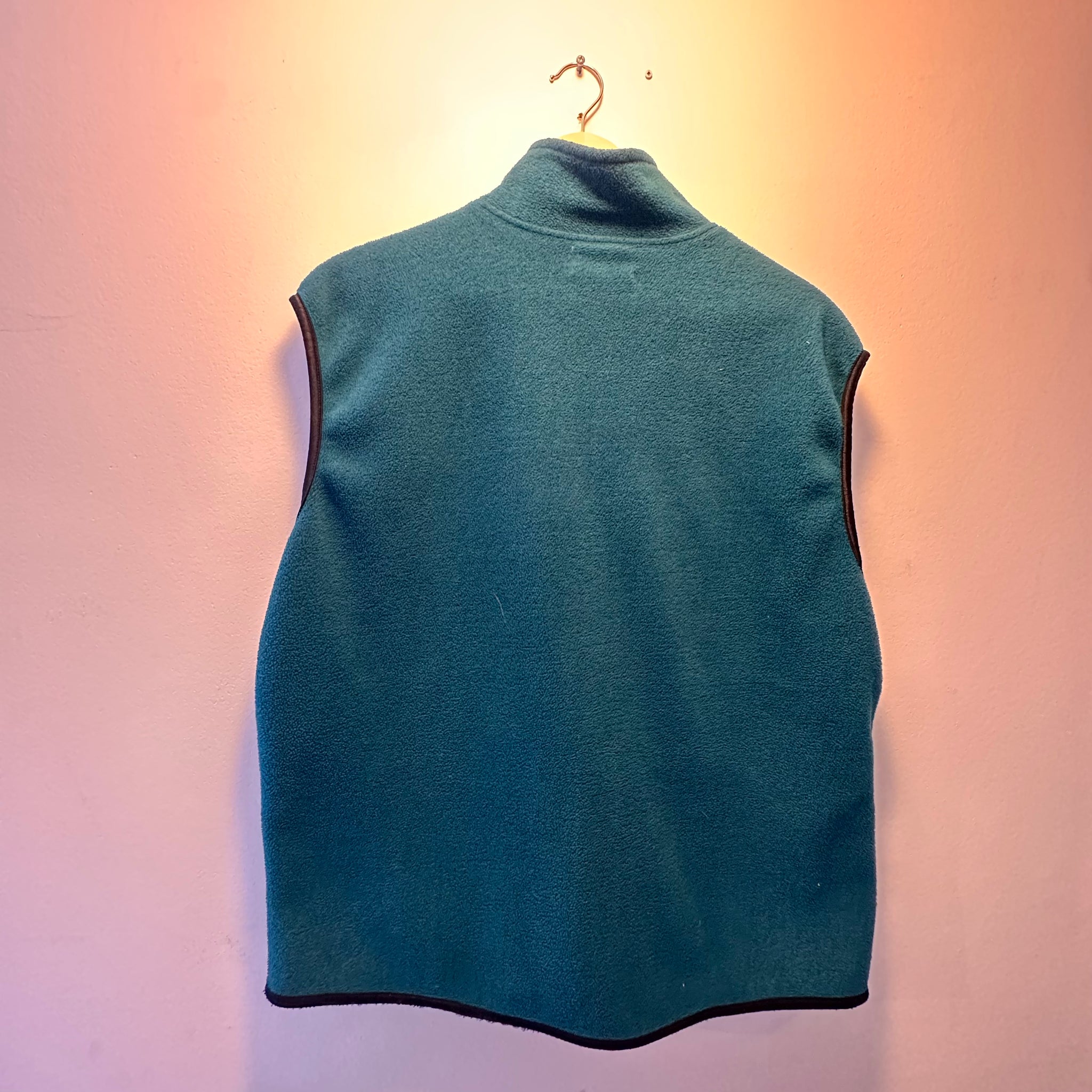 Teal Fleece Vest | L