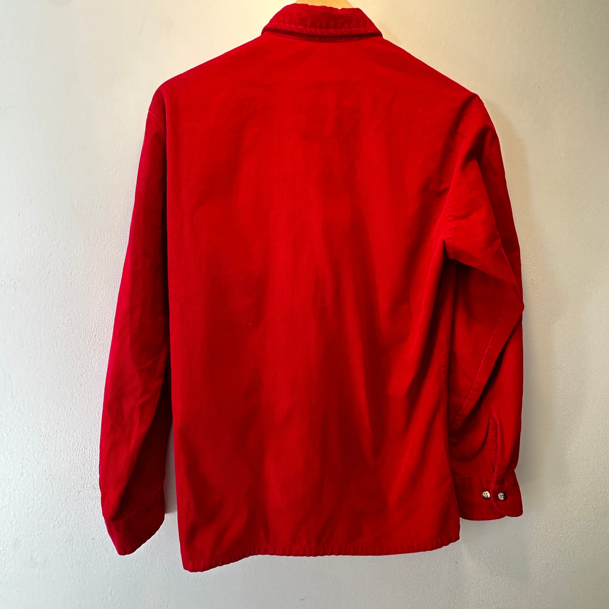 Red Corduroy Button Up | S