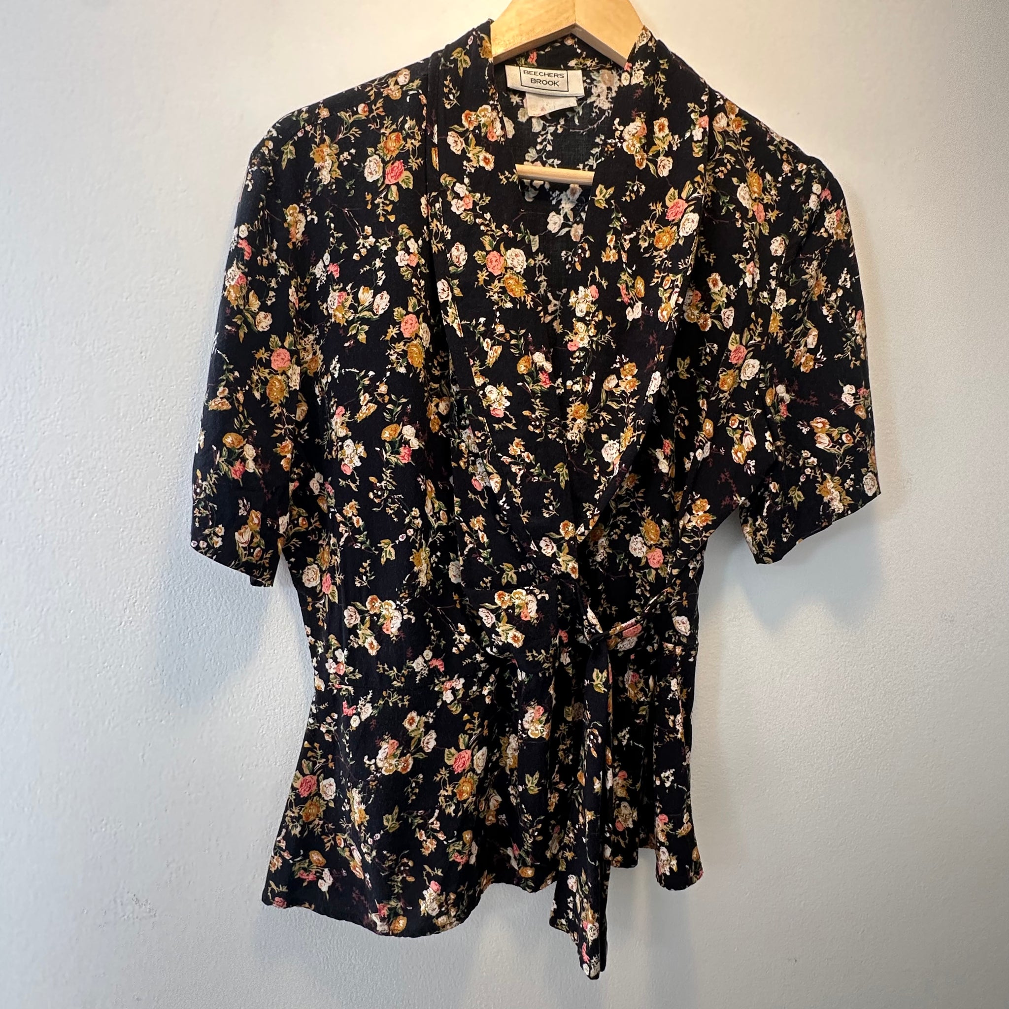 Floral Wrap Top | S