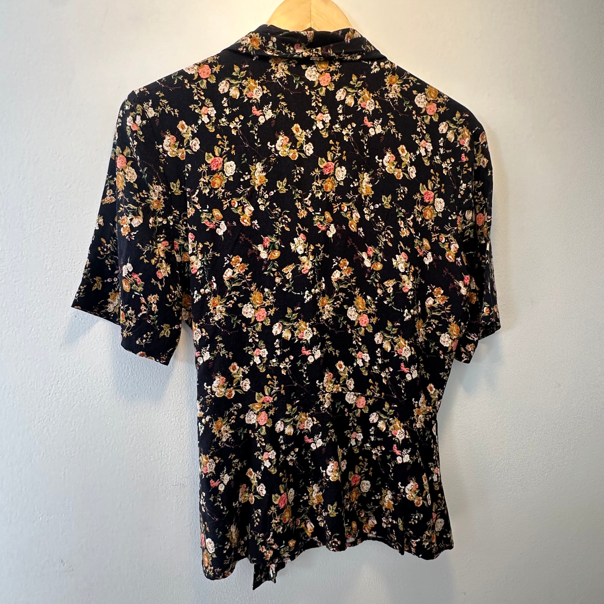 Floral Wrap Top | S