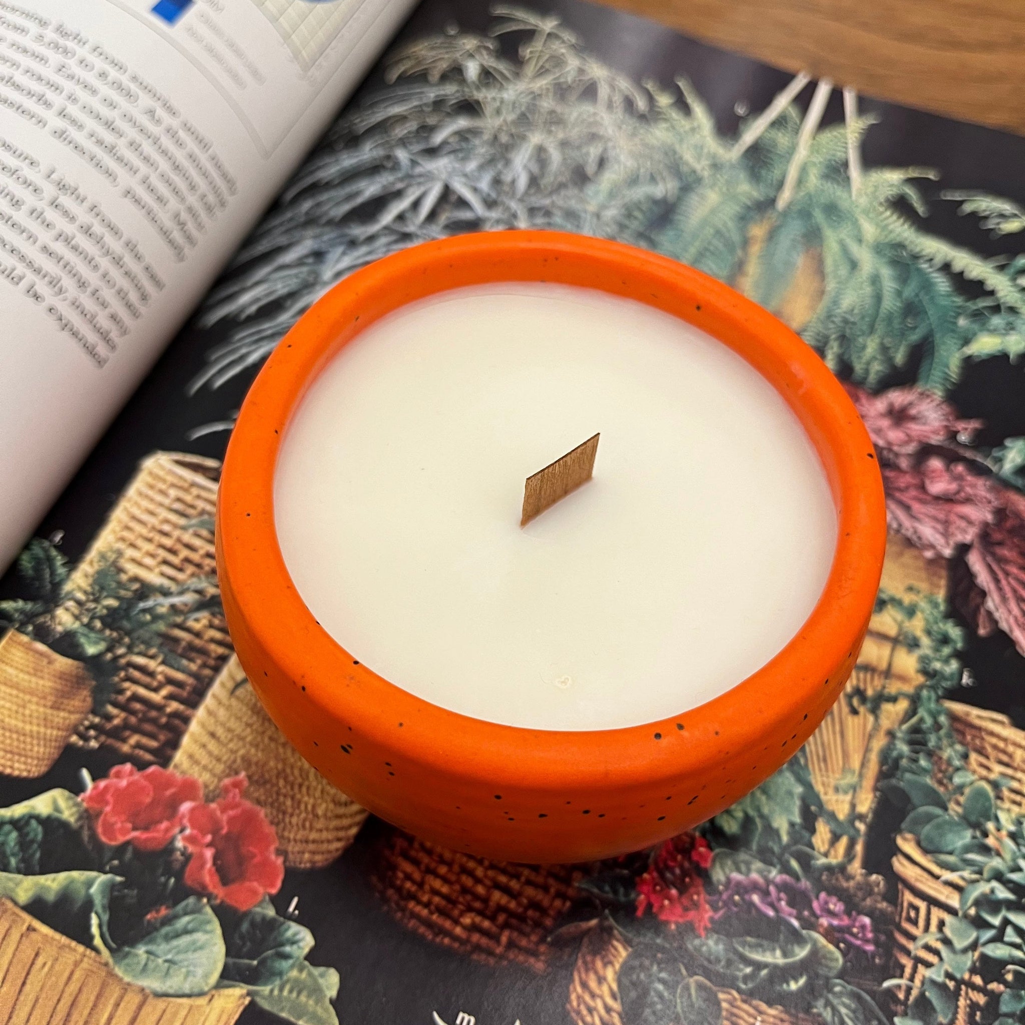 Orange Round Candle