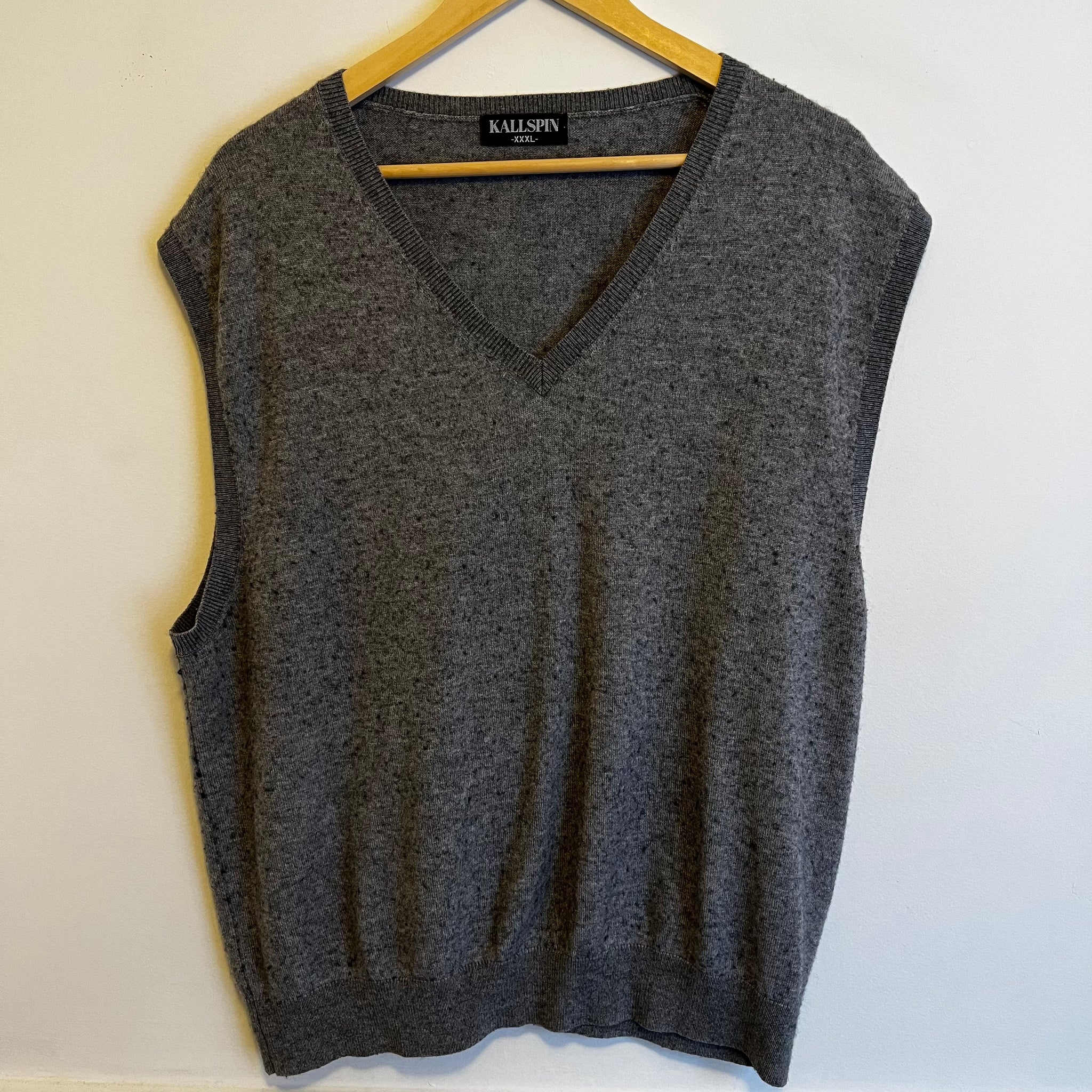 Grey Sweater Vest | 3XL