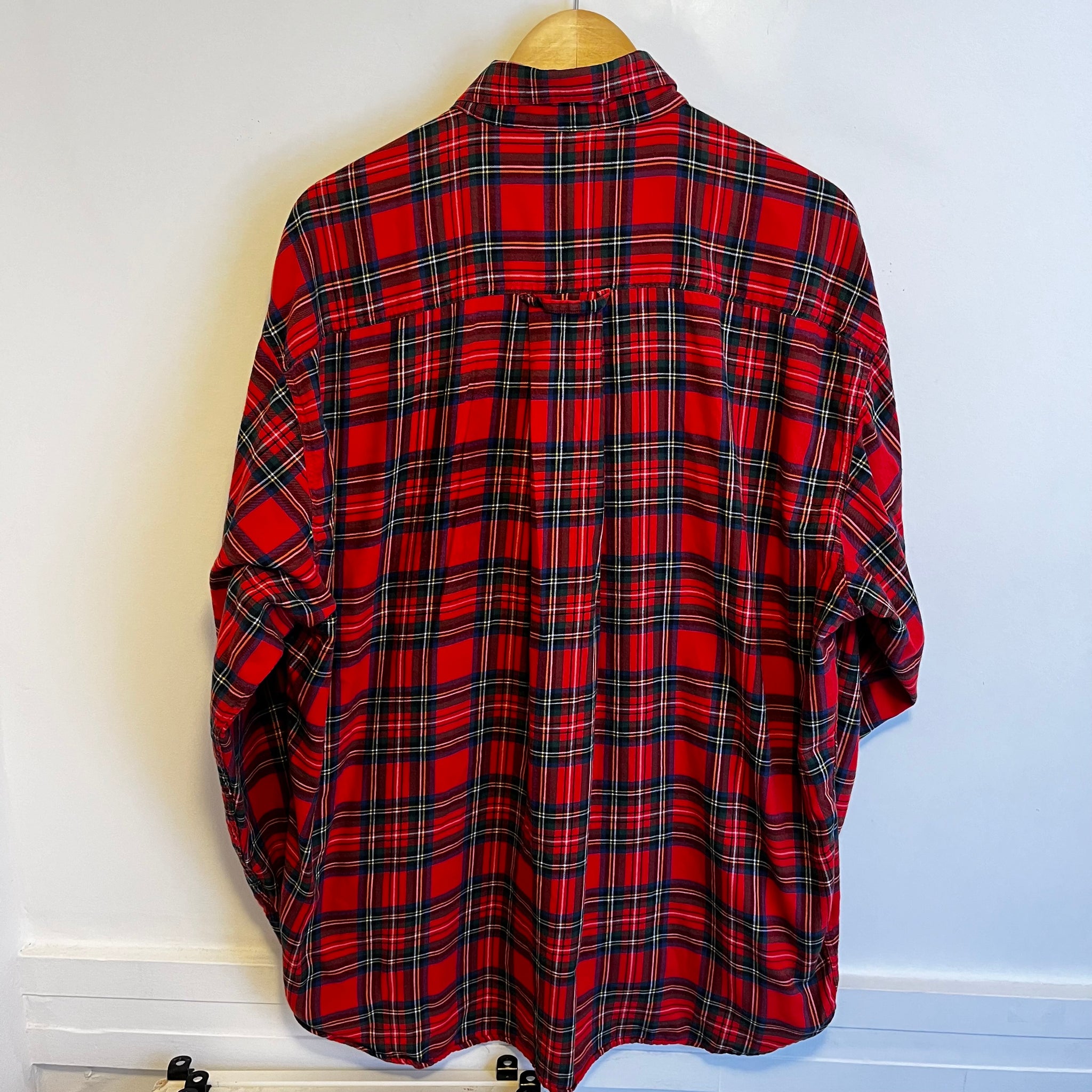 Red Plaid Button Up| 3XL