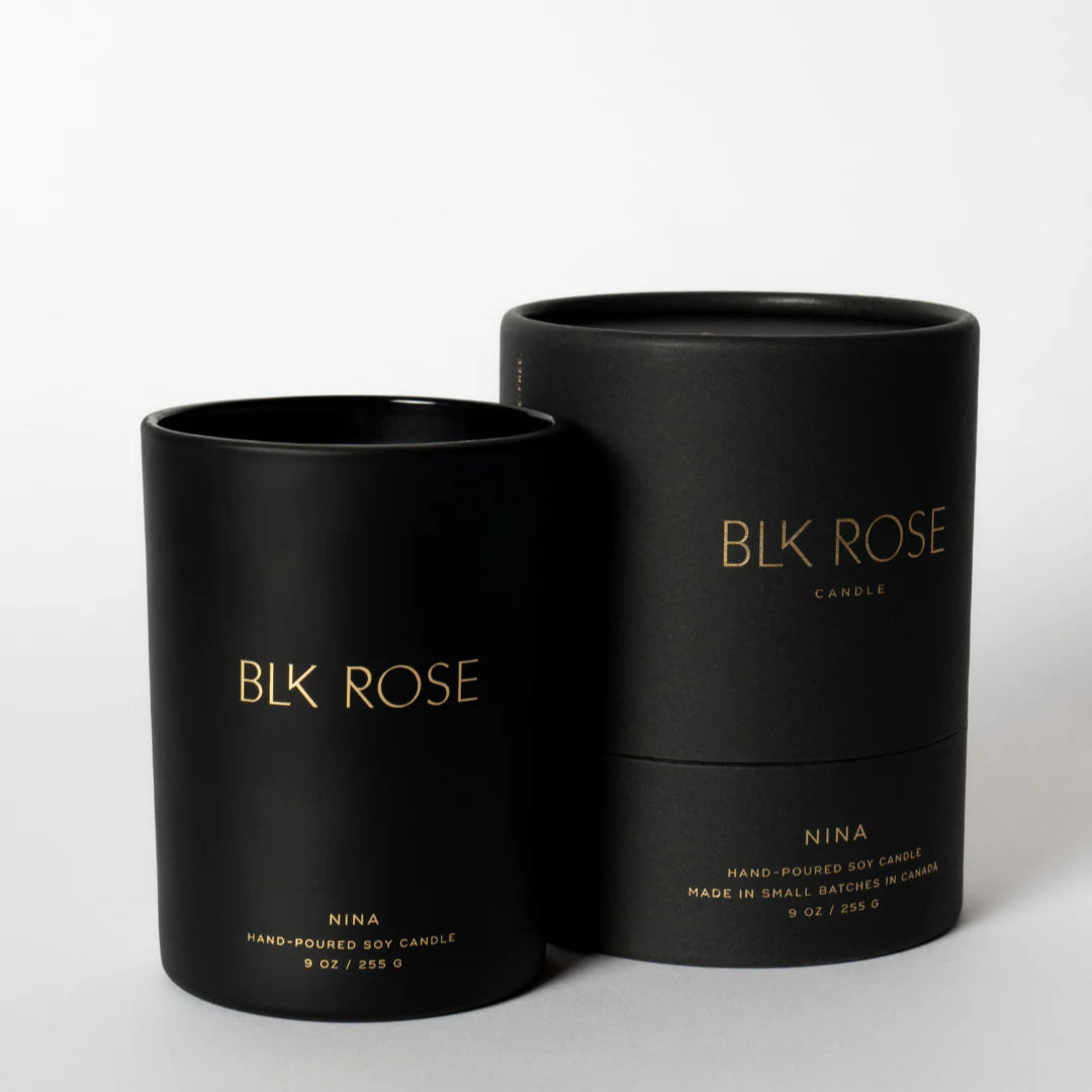 NINA Soy Candle | Blk Rose Candle