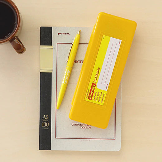 Storage Container Pen Case | Yellow