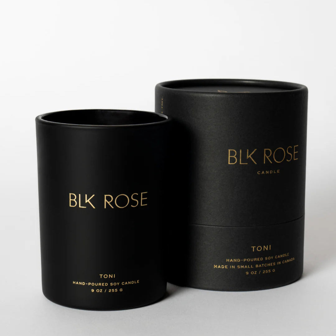 TONI Soy Candle | Blk Rose Candle