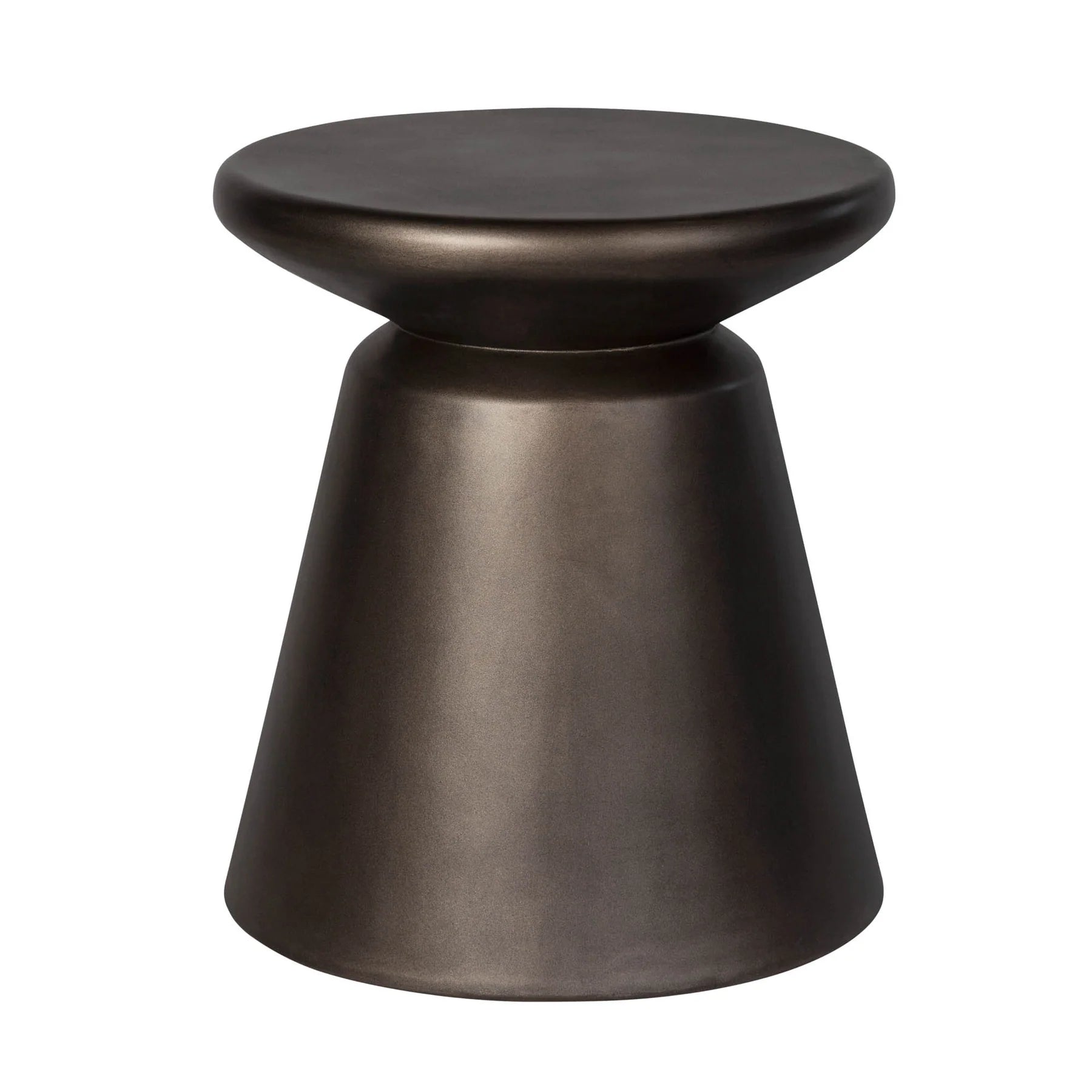 Concrete Mineral Side Table | Bronze