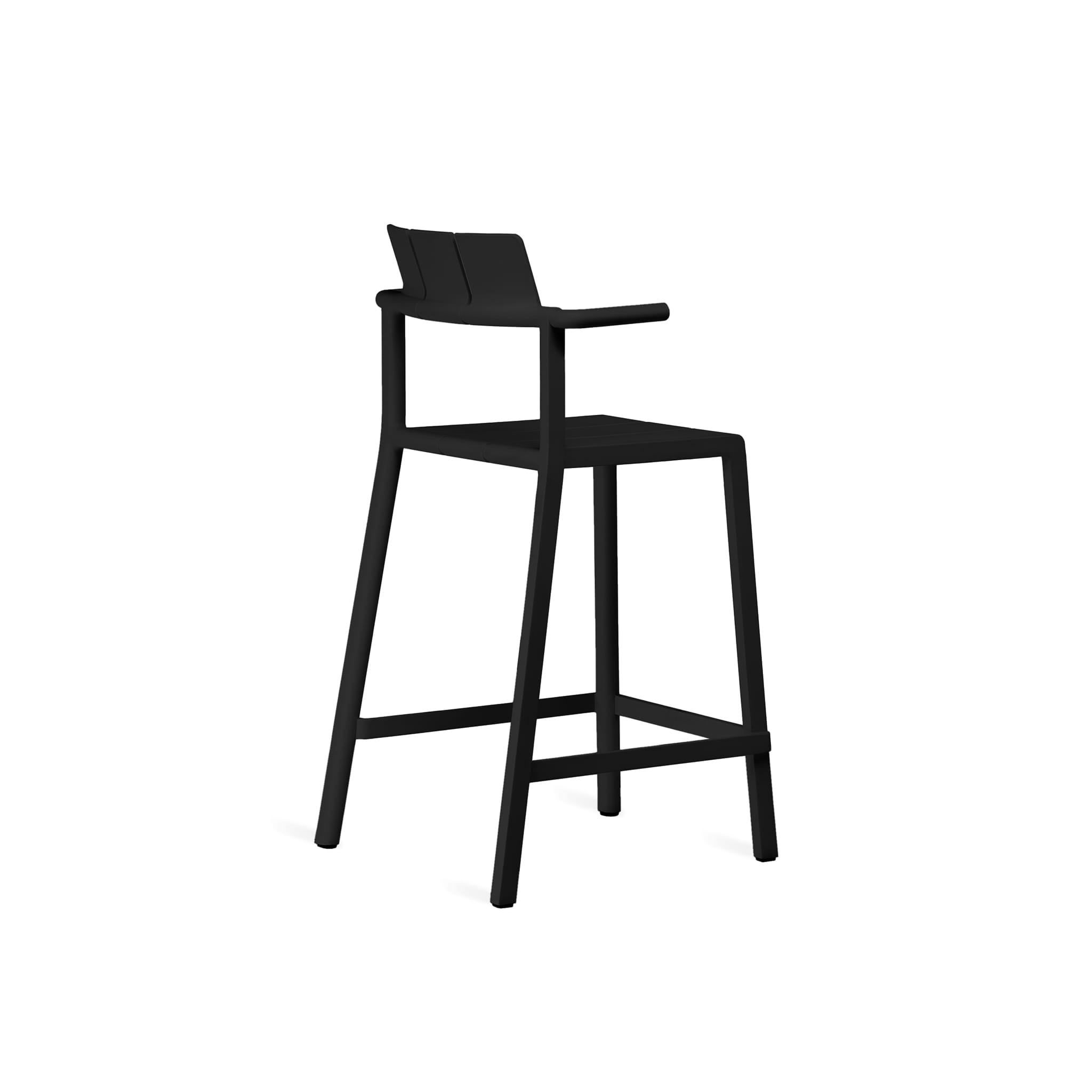 Yard counter stool with arms by TOOU Design, featuring a 68 cm seat height and durable polypropylene construction.