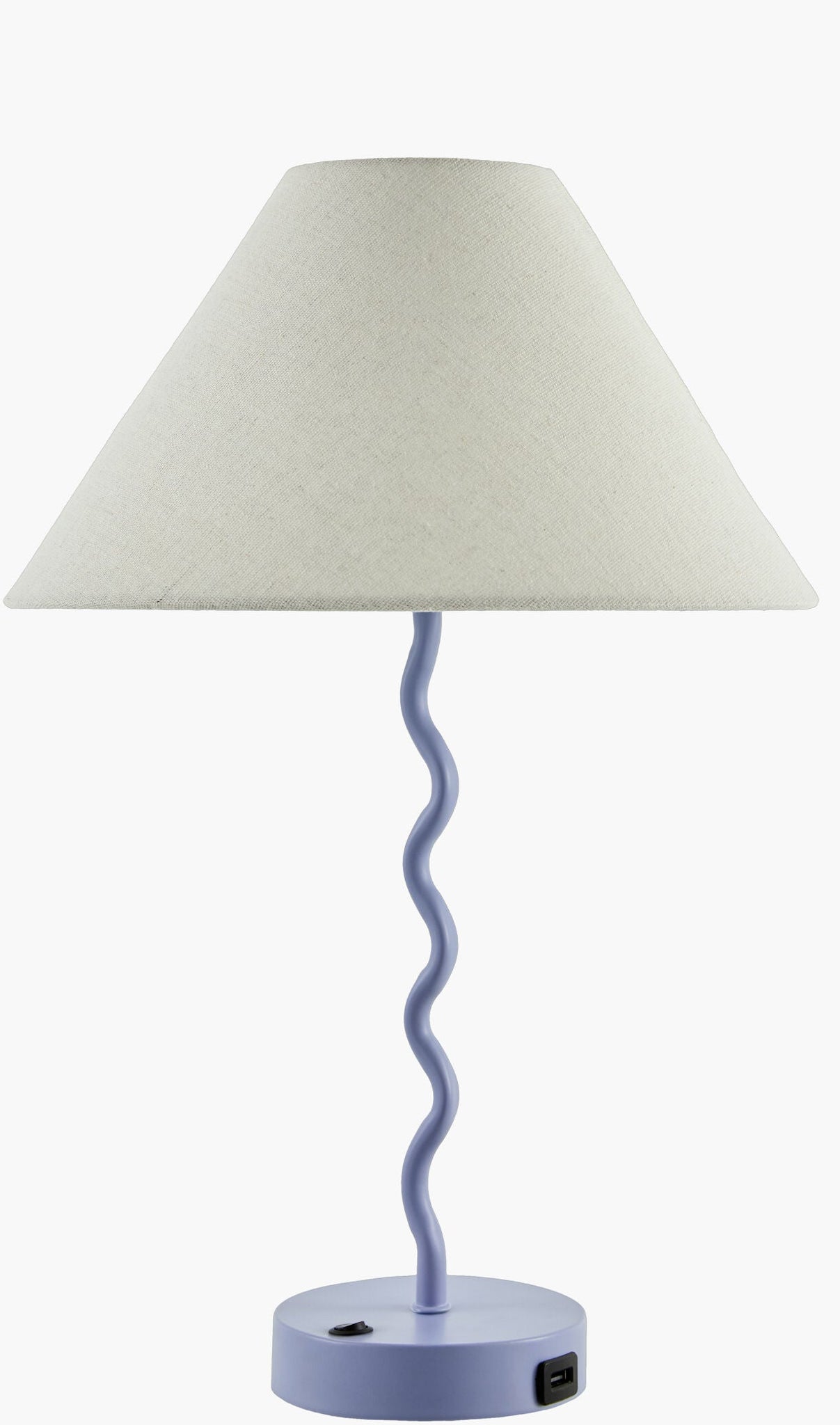 Periwinkle Begonia Table Lamp