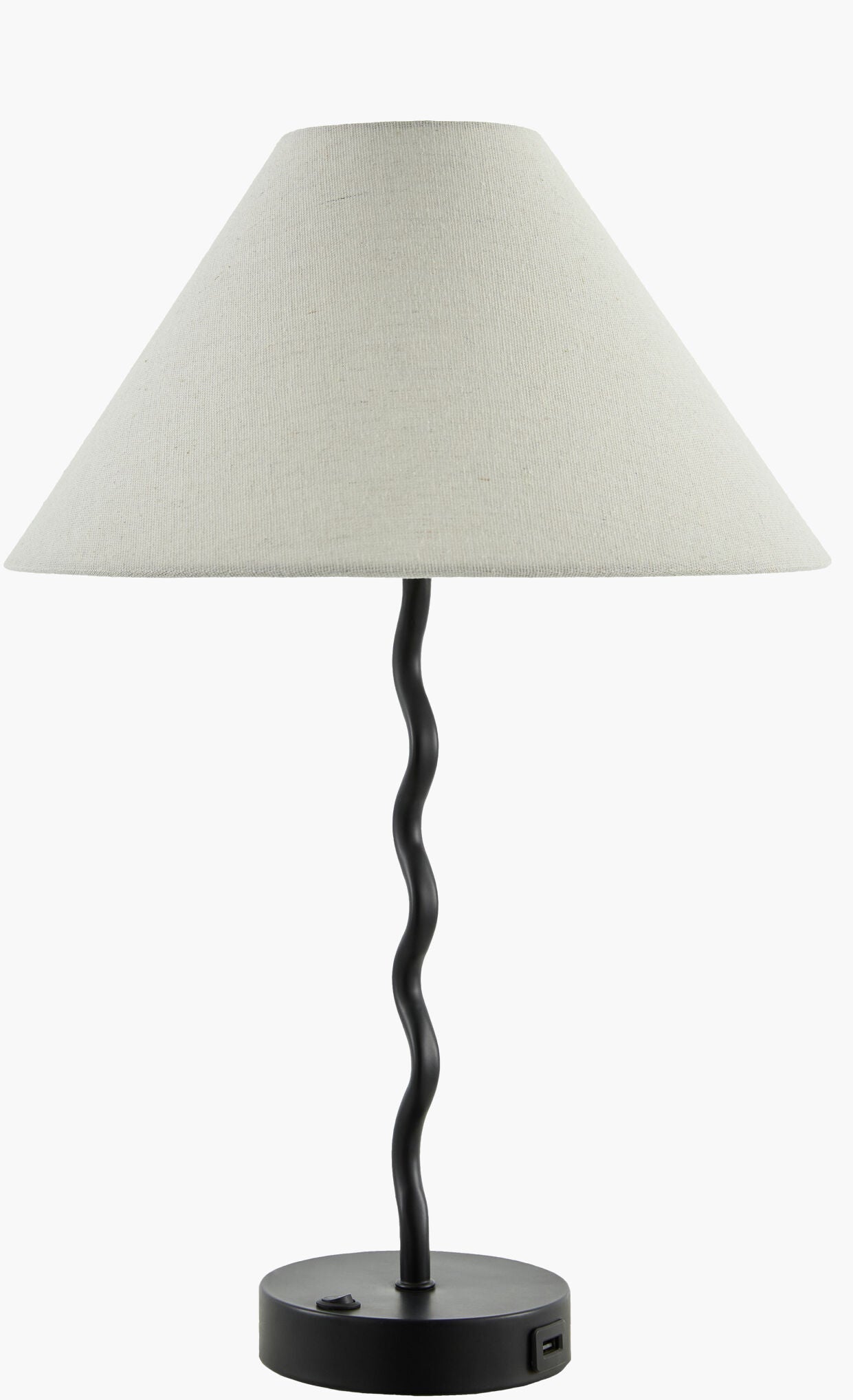 Black Begonia Table Lamp