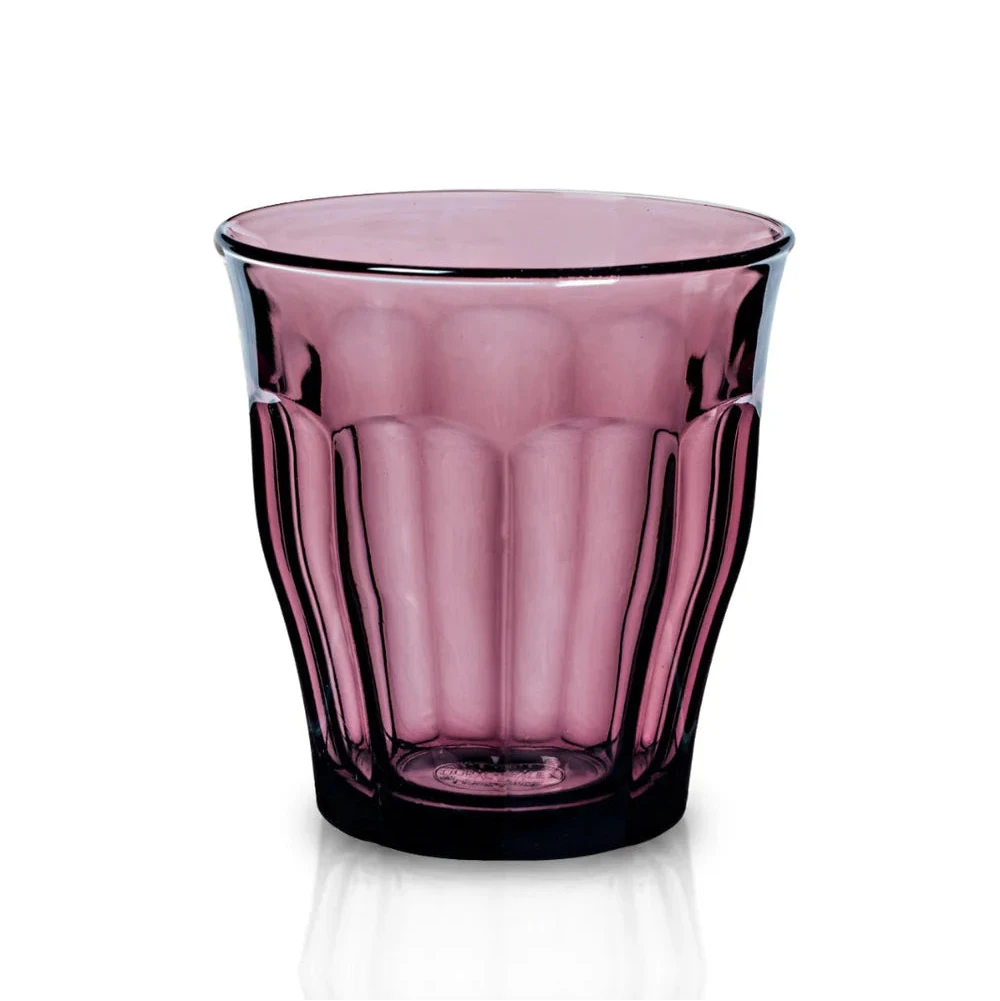 Le Picardie Plum 8oz Glass Tumbler | Set of 2