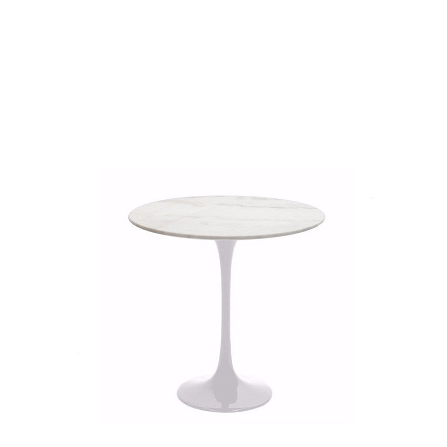 Barbell Side Table - White Base