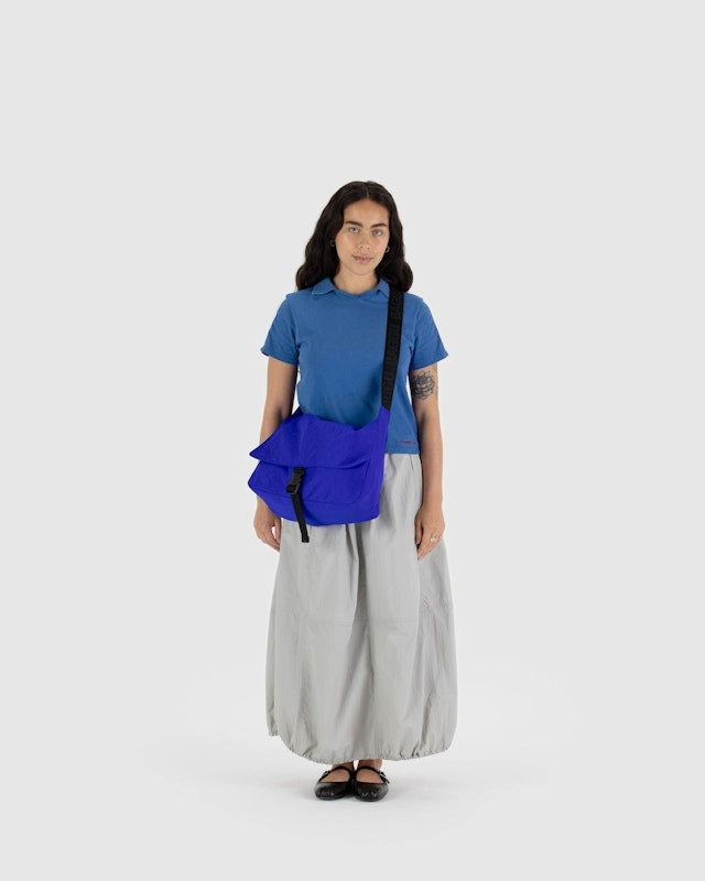 Nylon Messenger Bag - Lapis