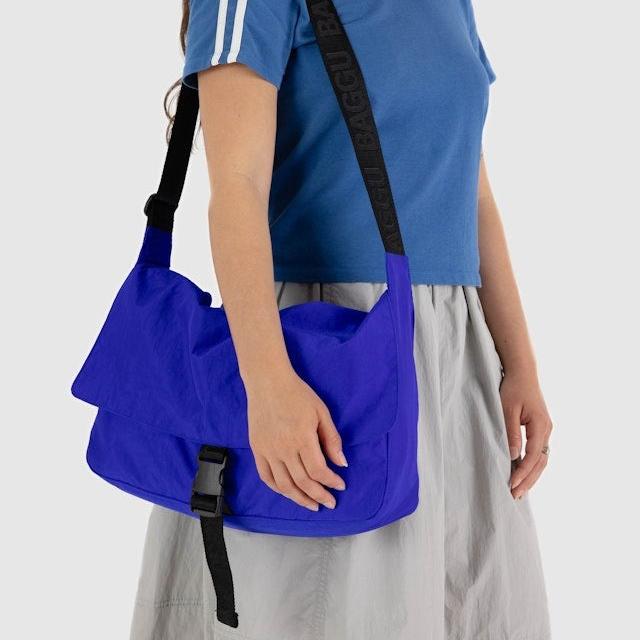 Nylon Messenger Bag - Lapis