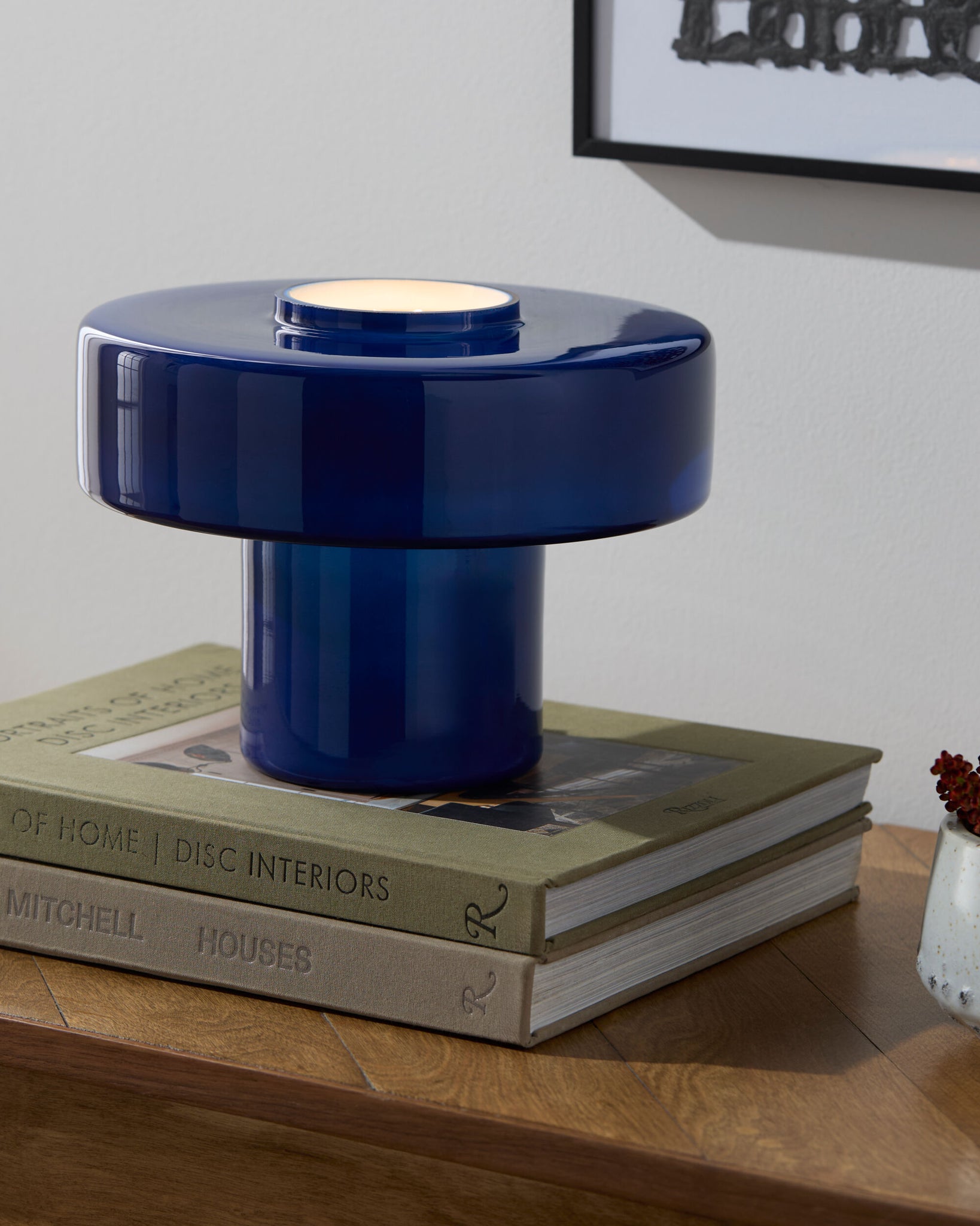 Navy Nozay Accent Table Lamp