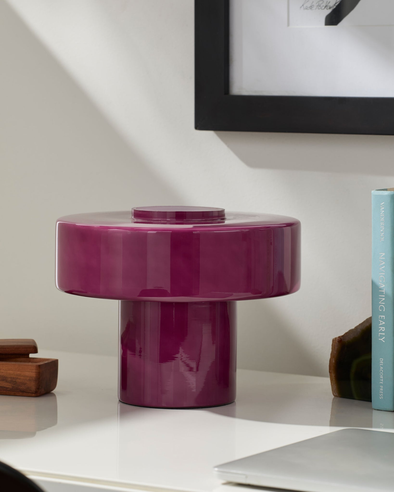 Aubergine Nozay Accent Table Lamp