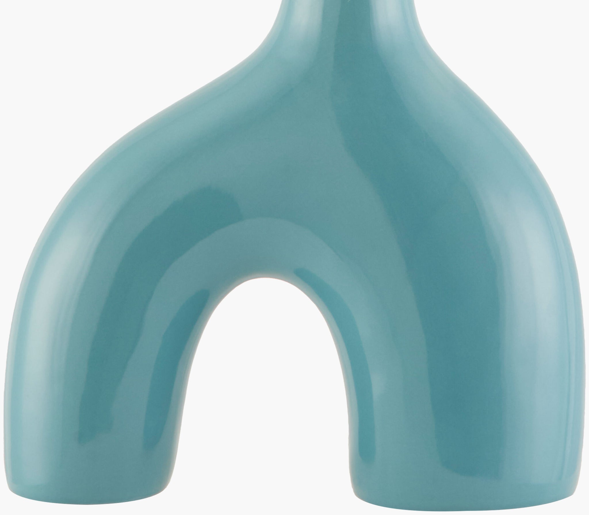 Blue Solara Table Lamp | Arch with Accordion Shade
