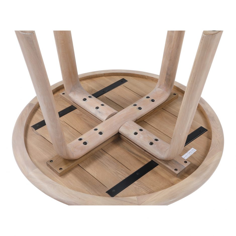 Malibu Round Dining Table | White Oak