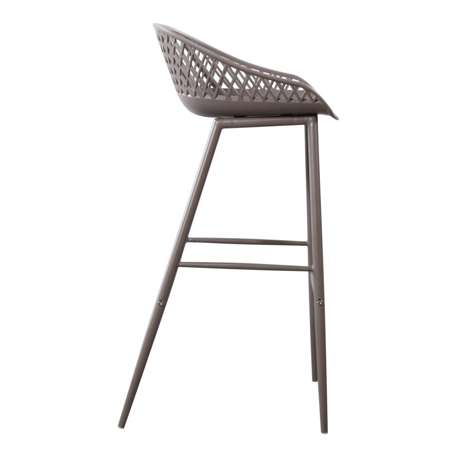 Piazza Outdoor Barstool | Grey