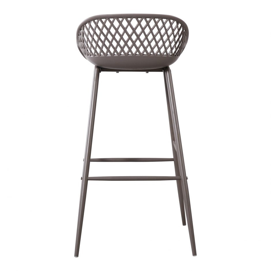 Piazza Outdoor Barstool | Grey