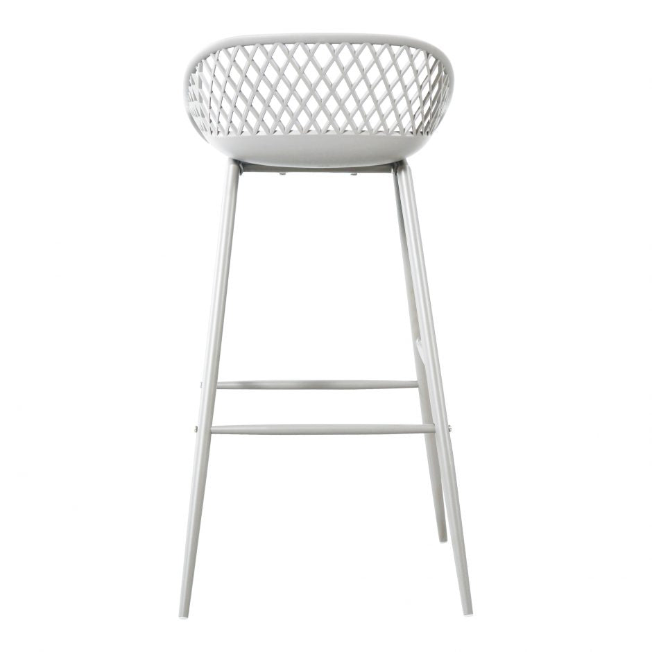 Piazza Outdoor Barstool | White