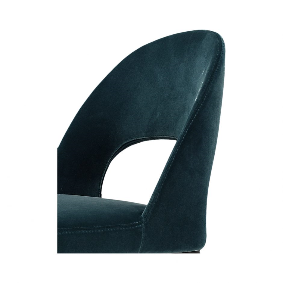 Roger Stool | Teal Velvet