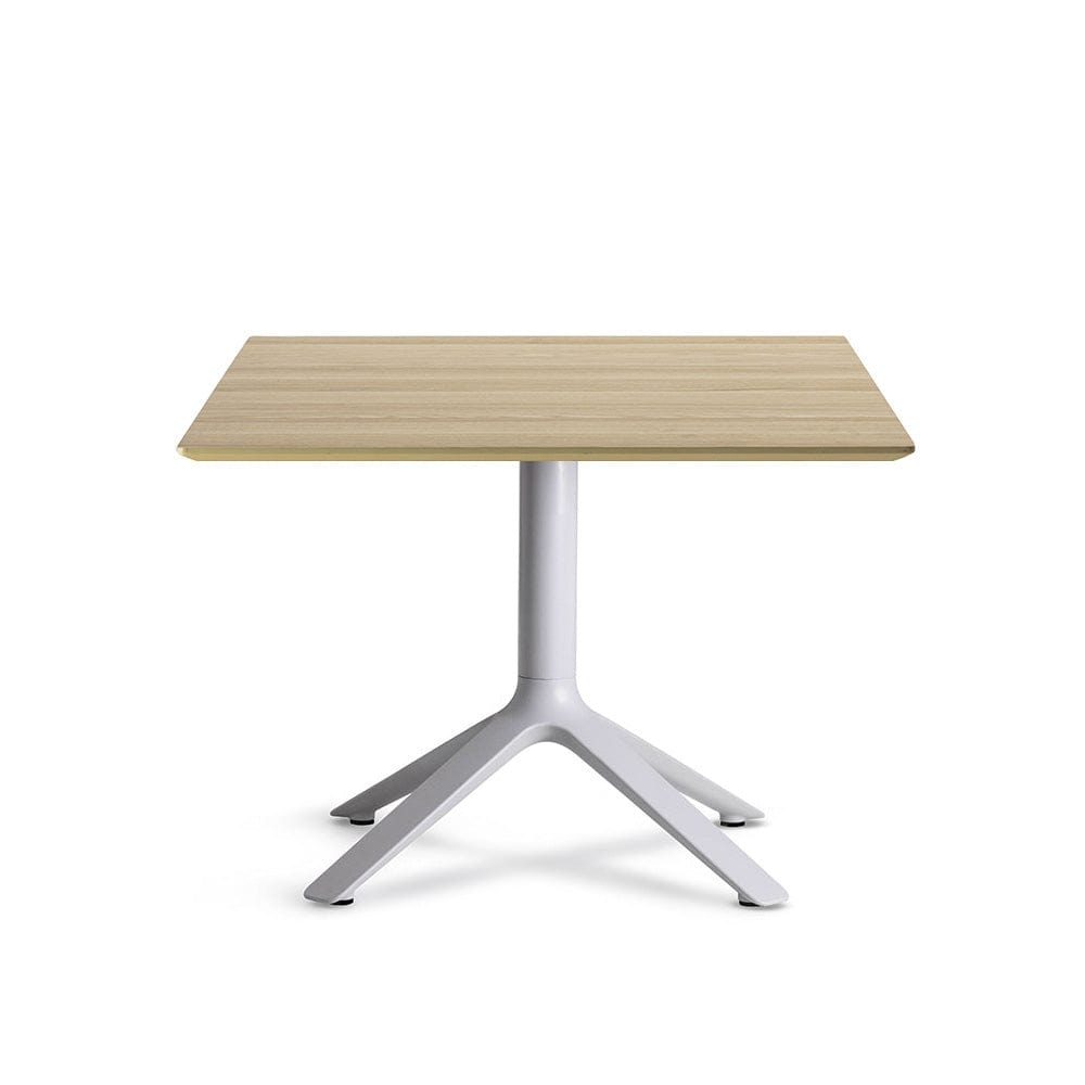 EEX - Side table w/ wooden top cool grey / natural / square  -  End Tables  by  TOOU